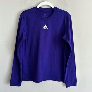 NWT Adidas Women’s Fresh Long Sleeve Tee Shirt HG7883 Team Collegiate Purple XS